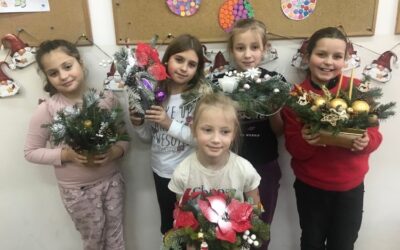Stroiki wykonane przez uczniów klasy 3🎄