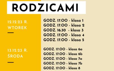 ZAPRASZAMY NA ZEBRANIA Z RODZICAMI